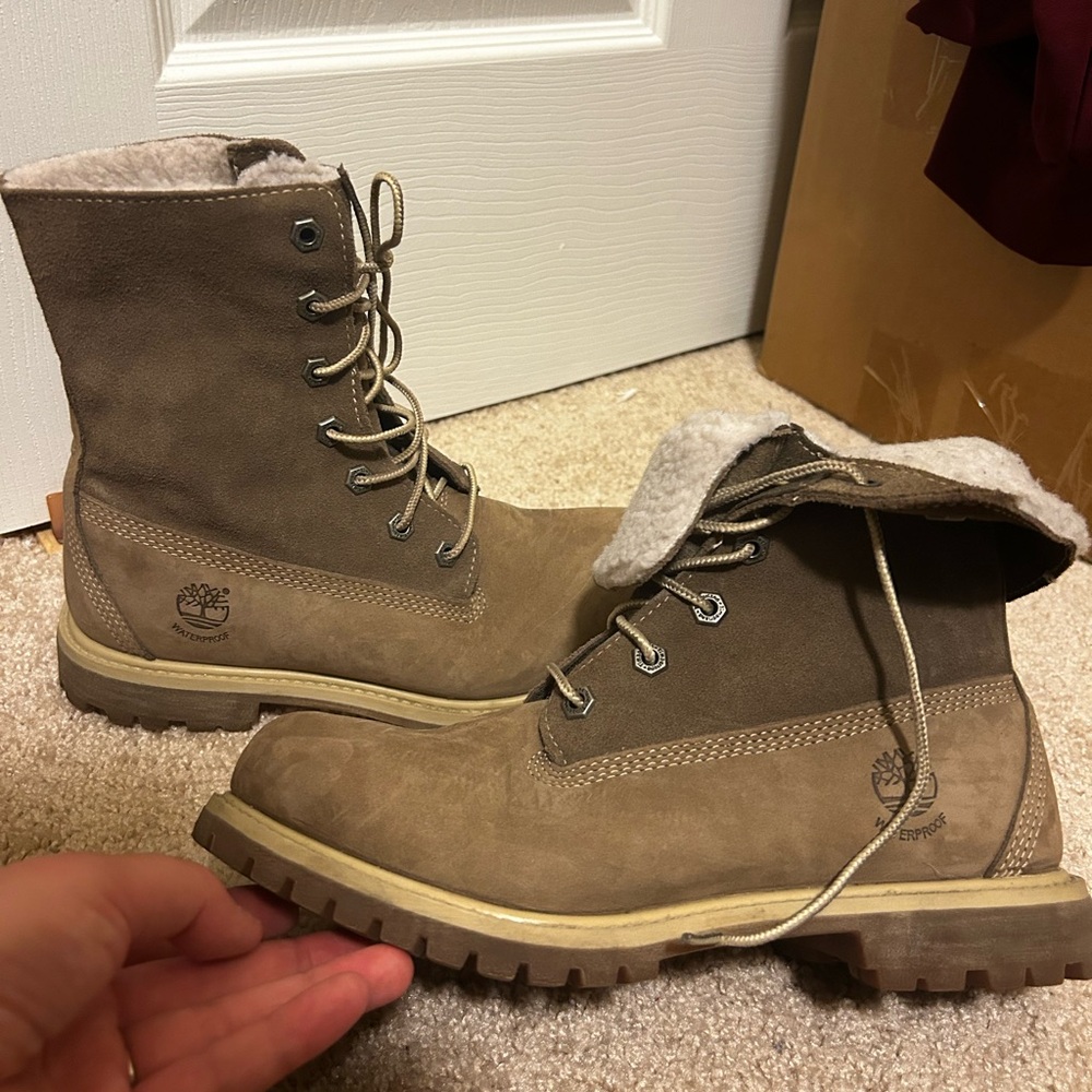 Women’s two-toned Timberlands